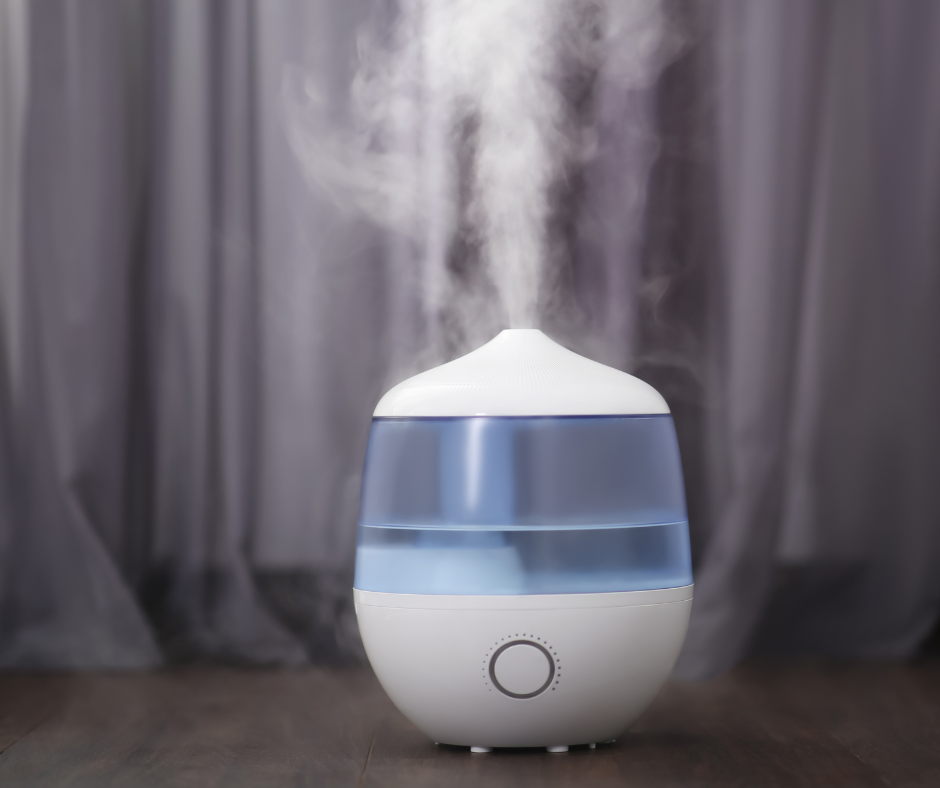 A humidifier in a home 